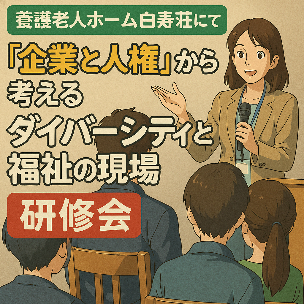 【白寿荘 職員研修レポート】「企業と人権」から考えるダイバーシティと福祉の現場