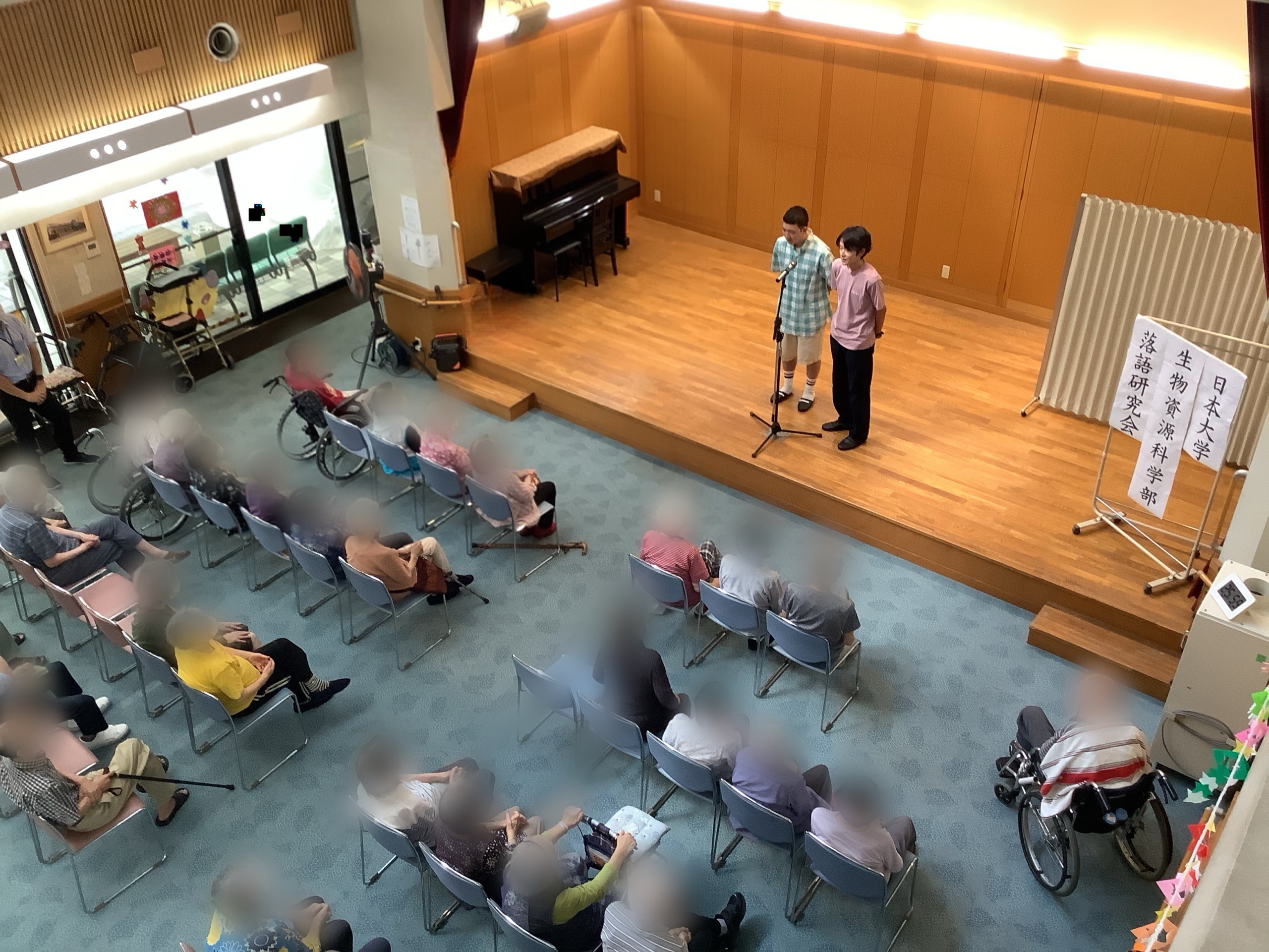 日本大学　生物資源科学部　落語研究会の皆さんの元気と笑いに包まれました！