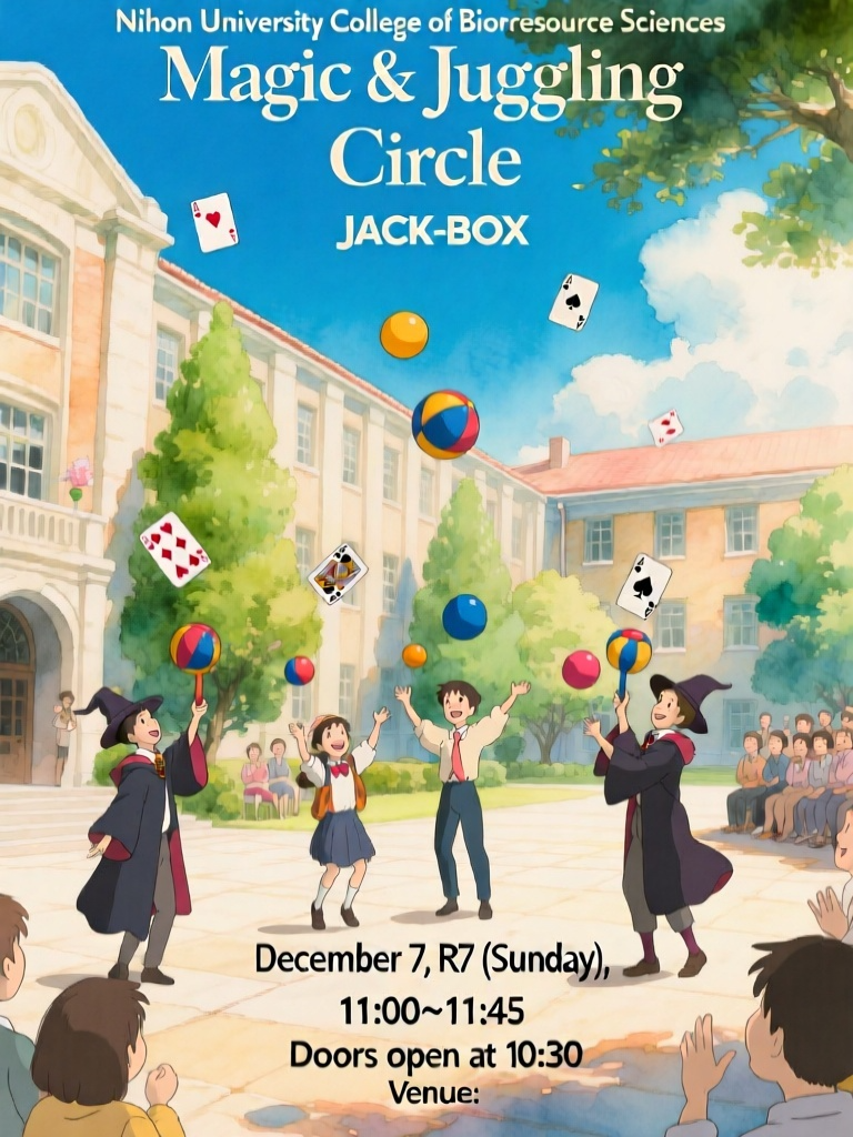 日本大学 生物資源科学部マジック＆ジャグリングサークルJACK-BOX 公演レポート