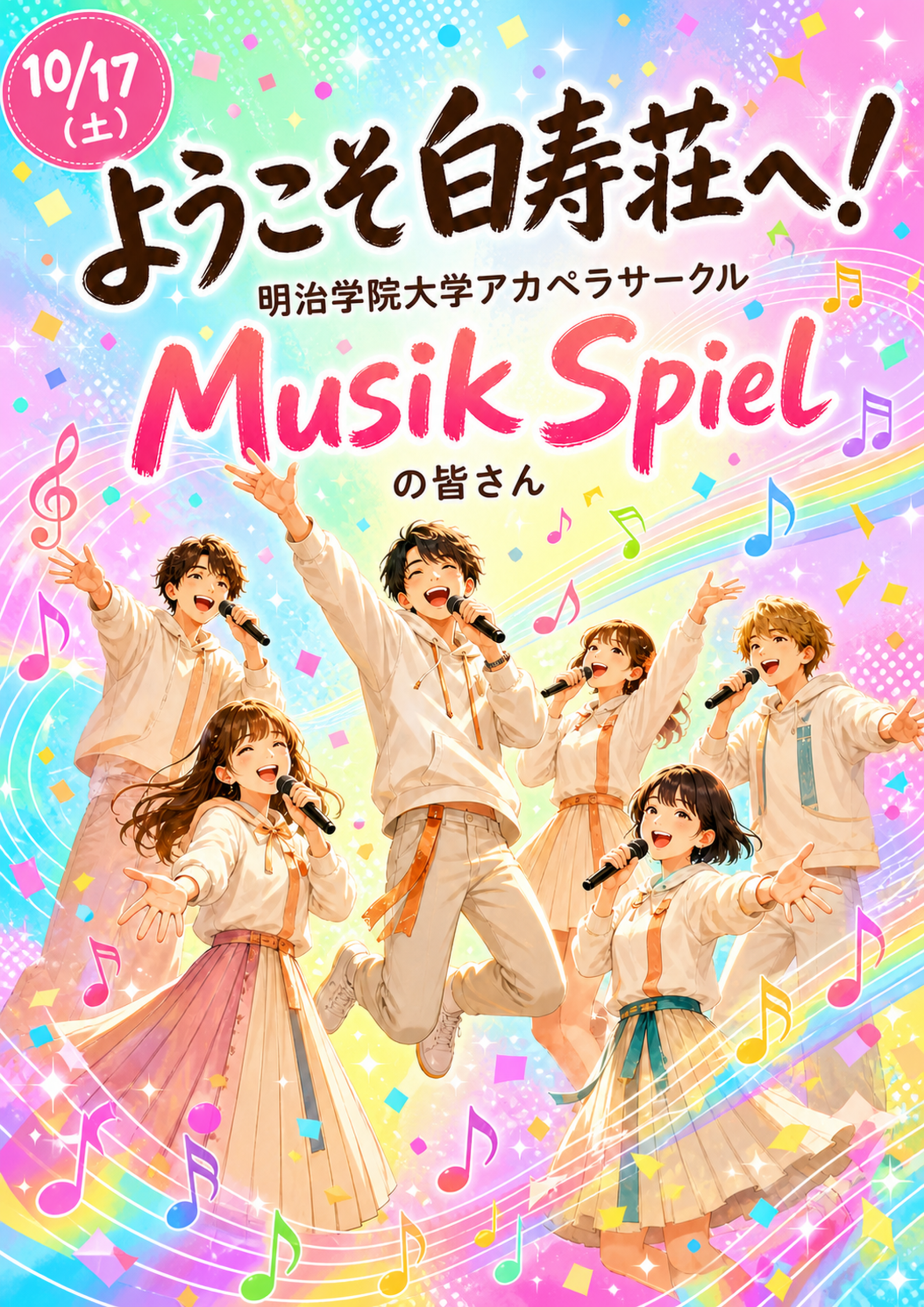 【イベントレポート】笑顔とハーモニーが溢れる秋のひととき♪ 明治学院大学アカペラサークルMusik Spiel(ムジーク　シュピール）の皆さまによるスペシャルライブ！